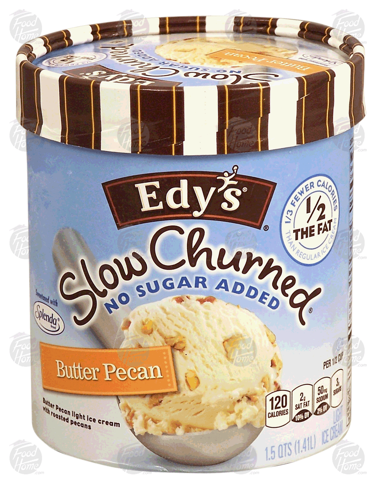 Dreyer's/Edy's&nbsp;Slow Churned Light Ice Cream&nbsp;Butter Pecan No Sugar Added Full-Size Picture